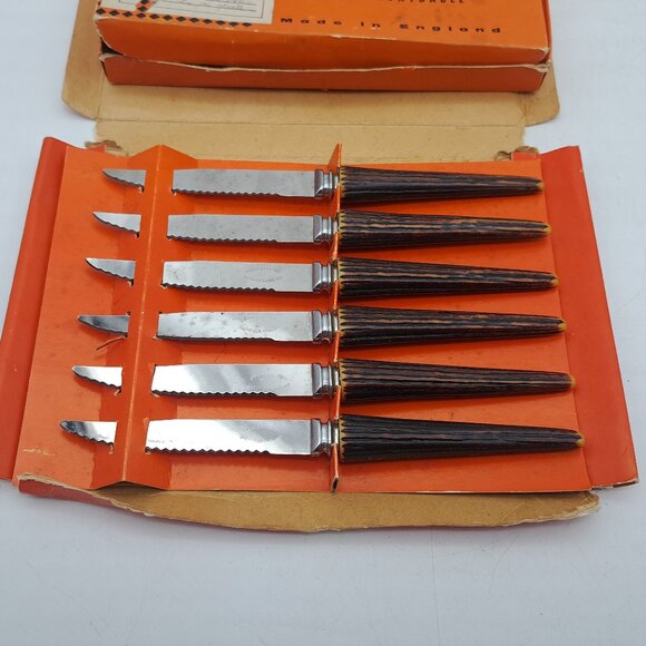 6 Place Shefield Steak and Fork Set - Picture 5 of 11